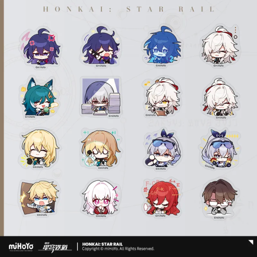 T060 "Honkai: Star Rail"Pam Exhibition Hall series Q version stickers
