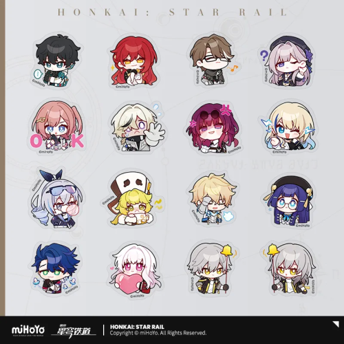 T060 "Honkai: Star Rail"Pam Exhibition Hall series Q version stickers
