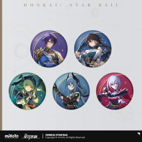 T062 "Honkai: Star Rail" Interstellar travel series of tinplate badges