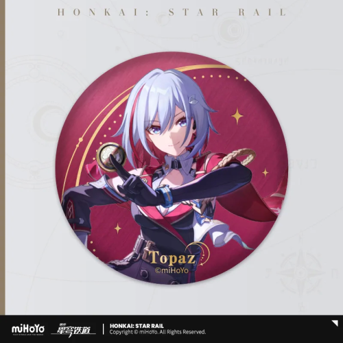 T062 「崩壞：星穹鐵道」星間旅行系列馬口鐵徽章