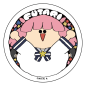 OW040 Lonely Rock Stick Figure Style Sticker Set 3 Round Multi-Character Paper Surround