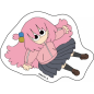 OW041 Lonely Rock Stick Figure Style Sticker Set 2 Jumping Multiple Characters Paper Surrounding