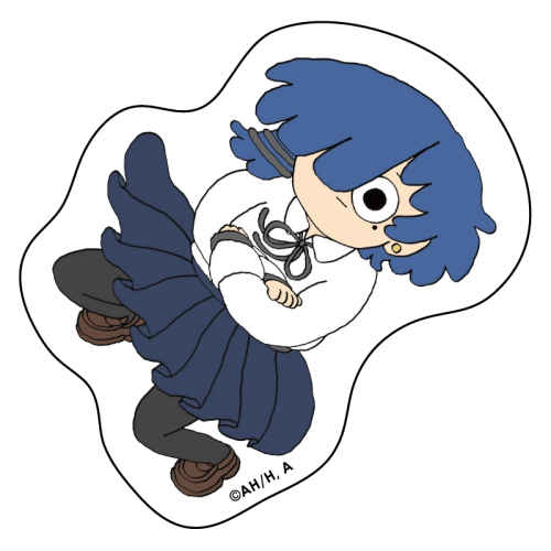 OW041 Lonely Rock Stick Figure Style Sticker Set 2 Jumping Multiple Characters Paper Surrounding