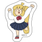 OW042 Lonely Rock Stick Figure Style Sticker Set 1 Life-size Multi-character Paper Surrounding
