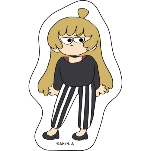 OW042 Lonely Rock Stick Figure Style Sticker Set 1 Life-size Multi-character Paper Surrounding