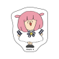 OW042 Lonely Rock Stick Figure Style Sticker Set 1 Life-size Multi-character Paper Surrounding