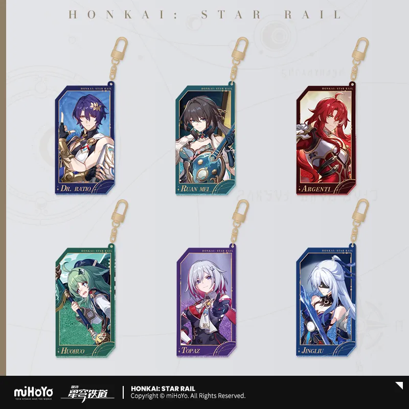 T067 "Honkai: Star Rail"Galaxy Invitation Series Quicksand Acrylic Pendant