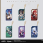 T067 "Honkai: Star Rail"Galaxy Invitation Series Quicksand Acrylic Pendant
