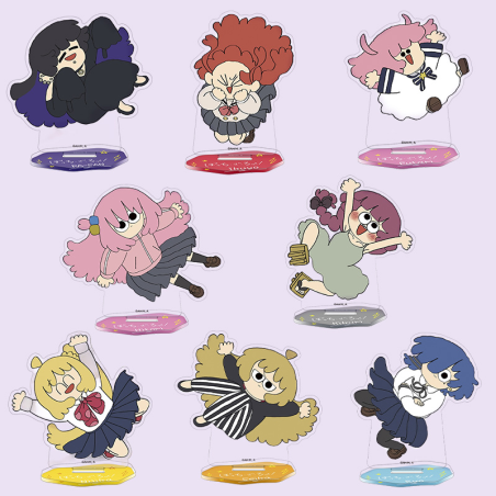 OW041 Lonely Rock Stick Figure Style Sticker Set 2 Jumping Multiple Characters Paper Surrounding