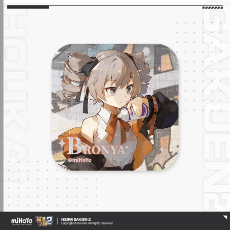T071 "Honkai Gakuen 2" Dream Team Series Square Tinplate Badge