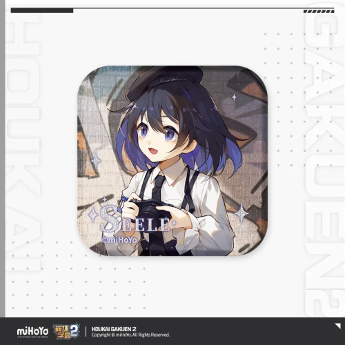 T071 "Honkai Gakuen 2" Dream Team Series Square Tinplate Badge