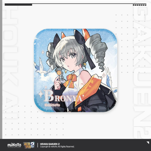 T072 "Honkai Gakuen 2" Ten Years' Promise Series Square Tinplate Badge