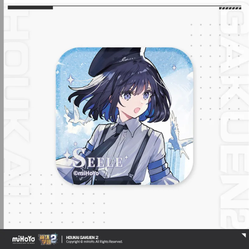T072 "Honkai Gakuen 2" Ten Years' Promise Series Square Tinplate Badge