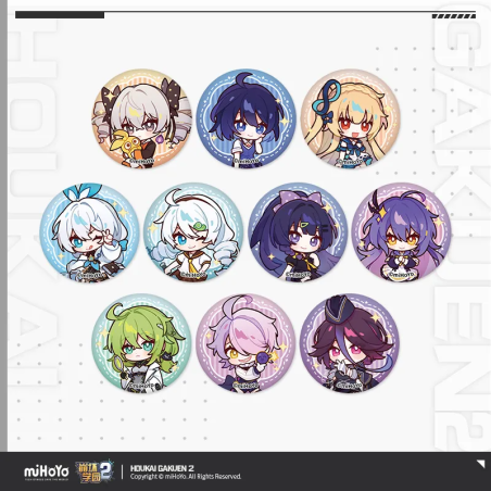 T073 "Honkai Gakuen 2" Leisure Time Series Mini Tinplate Badge