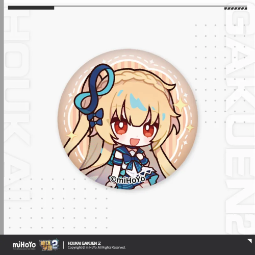 T073 "Honkai Gakuen 2" Leisure Time Series Mini Tinplate Badge