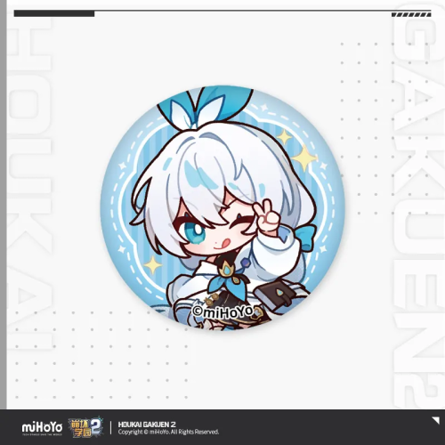T073 "Honkai Gakuen 2" Leisure Time Series Mini Tinplate Badge