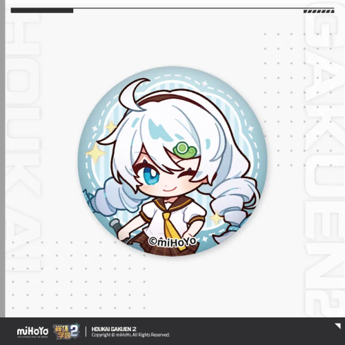 T073 "Honkai Gakuen 2" Leisure Time Series Mini Tinplate Badge