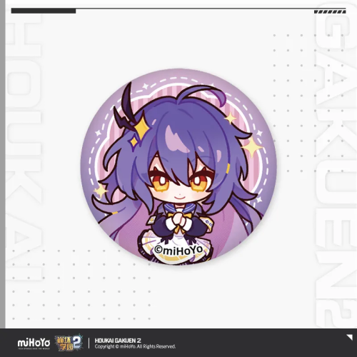 T073 "Honkai Gakuen 2" Leisure Time Series Mini Tinplate Badge