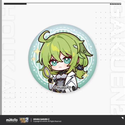 T073 "Honkai Gakuen 2" Leisure Time Series Mini Tinplate Badge