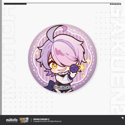 T073 "Honkai Gakuen 2" Leisure Time Series Mini Tinplate Badge