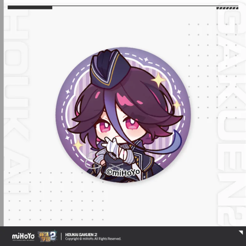 T073 "Honkai Gakuen 2" Leisure Time Series Mini Tinplate Badge