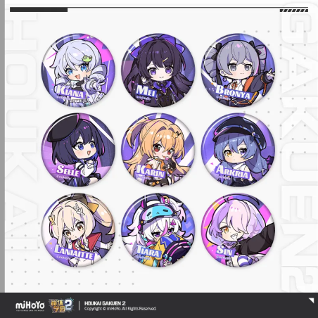 T075 "Honkai Gakuen 2" Shining Star Series Tinplate Badge