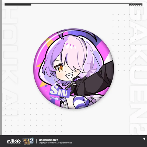 T075 "Honkai Gakuen 2" Shining Star Series Tinplate Badge