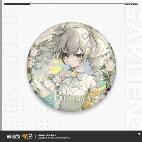 T077 "Honkai Gakuen 2" Birthday Celebration Theme Tinplate Badge