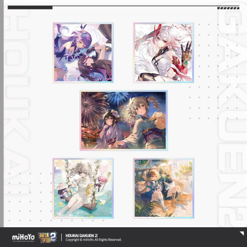 T079 "Honkai Gakuen 2" character theme acrylic color paper