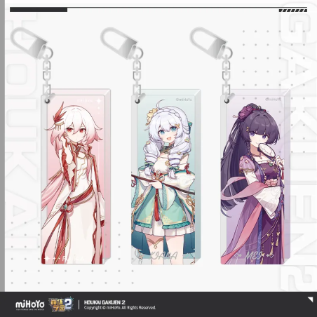 T084 "Honkai Gakuen 2" Flower Language and Heart Series Acrylic Pendant