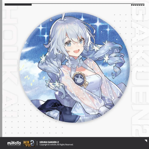 T086 "Honkai Gakuen 2" Time of Clarity Series Tinplate Badge