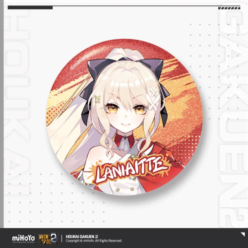 T088 "Honkai Gakuen 2" Honkai Academy Character Theme Series Tinplate Badge