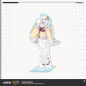T094 "Honkai Gakuen 2"First Release of Onsen Yukata Series Standing Plaques