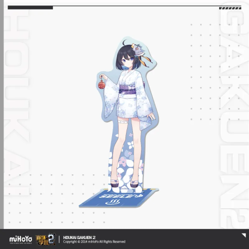 T094 "Honkai Gakuen 2"First Release of Onsen Yukata Series Standing Plaques