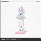 T094 "Honkai Gakuen 2"First Release of Onsen Yukata Series Standing Plaques