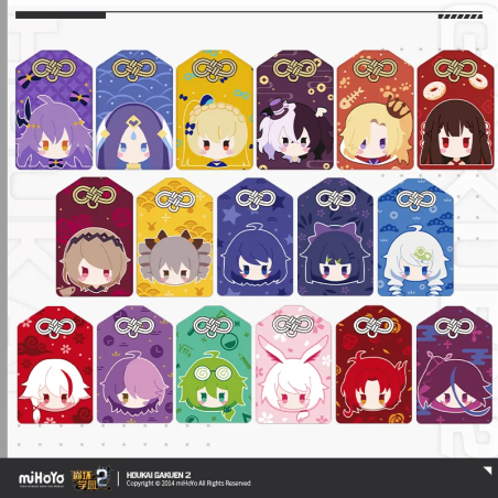 T096 "Honkai Gakuen 2"Embroidered Character Talisman Pendant