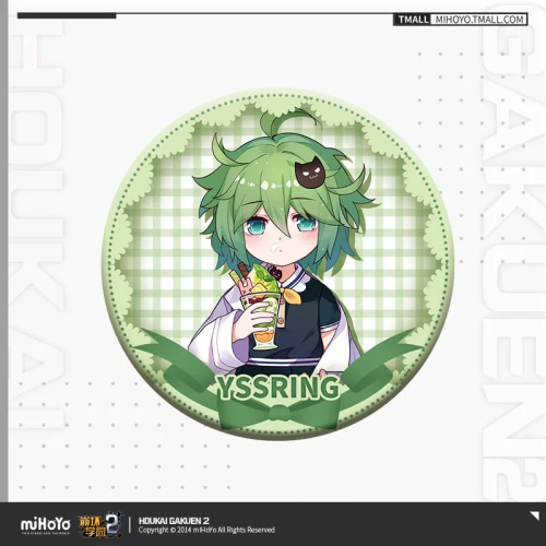 T099 "Honkai Gakuen 2" dessert series badge pendant with protective cover