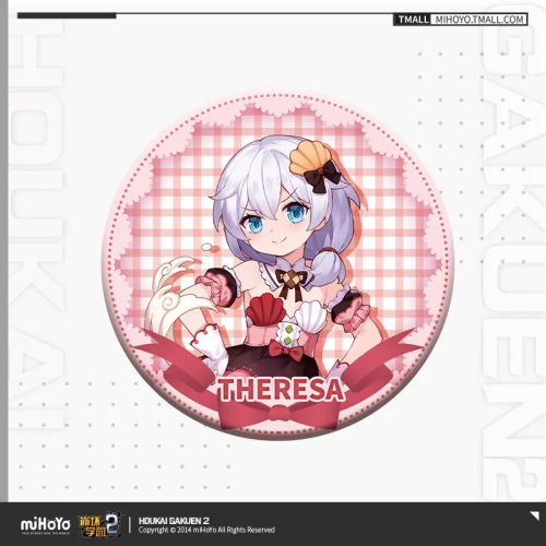 T099 "Honkai Gakuen 2" dessert series badge pendant with protective cover