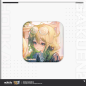 T106 "Honkai Gakuen 2" Origami Heart Tinplate Badge