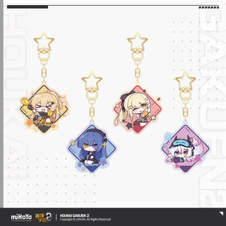 T107 "Honkai Gakuen 2" Q-Style Acrylic Keychains of Honkai Gakuen Character Themes