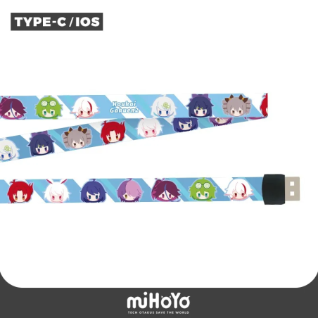 T125 "Honkai Gakuen 2" Q version lanyard data cable