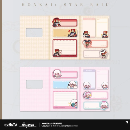 T206 "Honkai: Star Rail"Pam Exhibition Series Q version sticky notes set