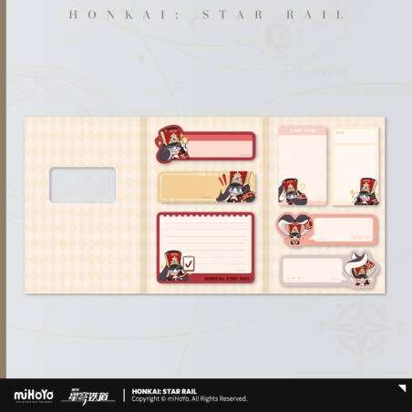T206 "Honkai: Star Rail"Pam Exhibition Series Q version sticky notes set