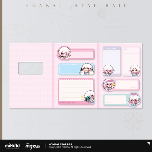 T206 "Honkai: Star Rail"Pam Exhibition Series Q version sticky notes set