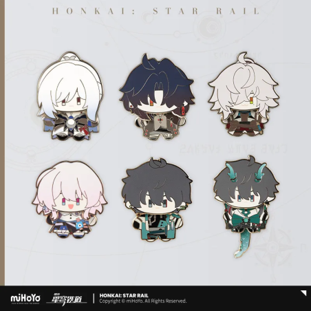T230 "Honkai: Star Rail" Q-edition Doll Series Metal Badge