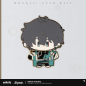 T230 "Honkai: Star Rail" Q-edition Doll Series Metal Badge