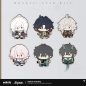 T230 "Honkai: Star Rail" Q-edition Doll Series Metal Badge