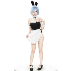 S-L Rem Bunny Girl Maid Dress Sex Lingerie Maid Dress Game Uniform COS Maid Dress Rabbit Dress