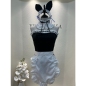 S-L Rem Bunny Girl Maid Dress Sex Lingerie Maid Dress Game Uniform COS Maid Dress Rabbit Dress