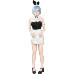 S-L Rem Bunny Girl Maid Dress Sex Lingerie Maid Dress Game Uniform COS Maid Dress Rabbit Dress